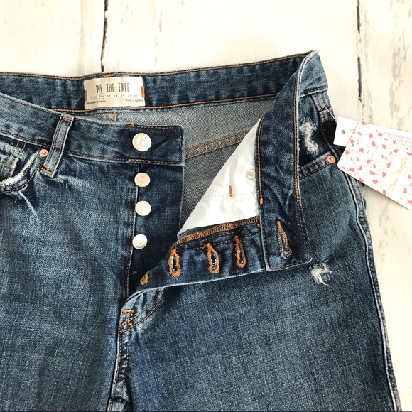 NWT Free People Slim Boyfriend Jeans - Picture 7 of 7